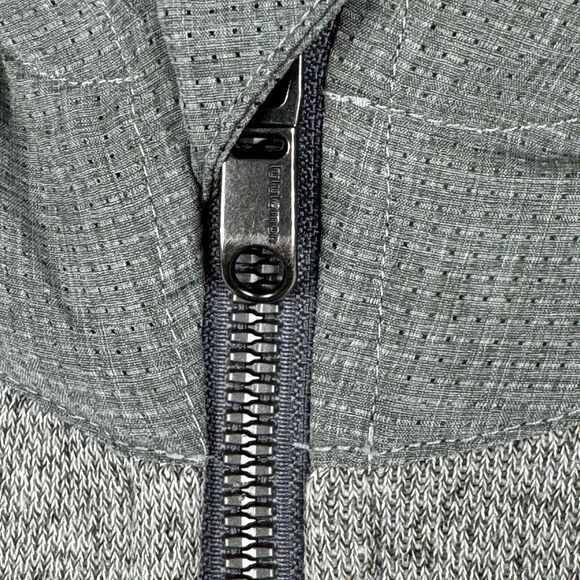 Lululemon Full Zip Hoodie Men’s Medium Grey French Terry Sweatshirt Heather - Picture 4 of 10